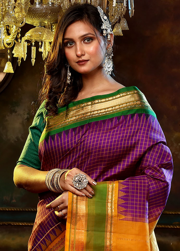 Green Gadwal Pure Silk Sarees Get Extra 10% Discount on All Prepaid Tr –  Dailybuyys