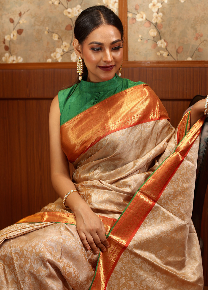 New Collection - Trendy organza saree blouse in Yellow - Designerkloth